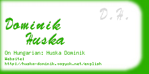 dominik huska business card